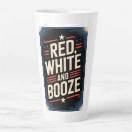 4th of July Booze Party | Red White and Booze Milchtasse