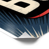 4th of July Booze Party | Red White and Booze Poster (Ecke)