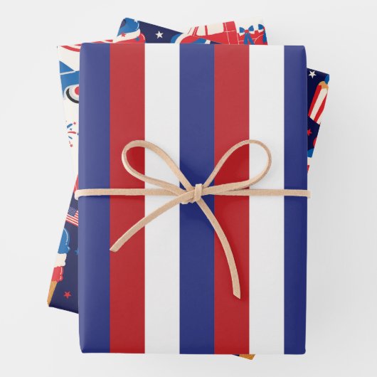 4Th Of July Celebration Geschenkpapier Set (Beispiel)