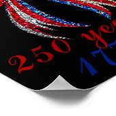 4th Of July Coquette American Flag Bow Funny Girls Poster (Ecke)