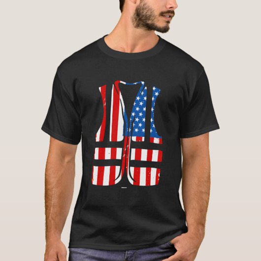 4Th Of July Coworker Swagazon Associate Usa Safety T-Shirt (Vorderseite)