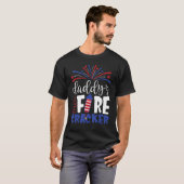 4th of July Daddy's Little Firecracker Toddler Kid T-Shirt (Vorne ganz)