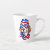 4th Of July Dog Sublimation-66361 Milchtasse (Rechts)