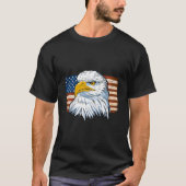 4Th Of July Eagle Patriotic American T-Shirt (Vorderseite)