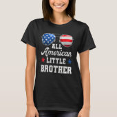 4th Of July Family Matching  American Little Broth T-Shirt (Vorderseite)