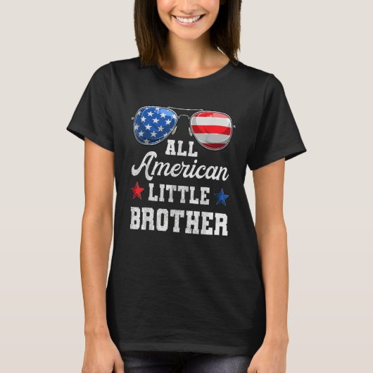 4th Of July Family Matching  American Little Broth T-Shirt (Vorderseite)