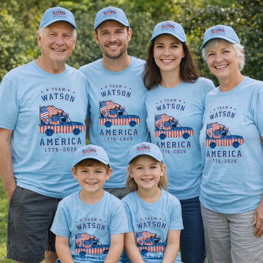 4th Of July Family Photos Matching Group Customize T-Shirt