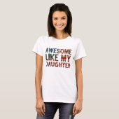 4th Of July Father's Day Dad Gift - Awesome Like M T-Shirt (Vorne ganz)