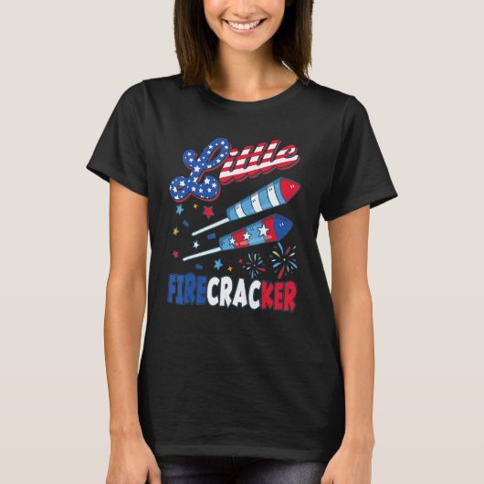 4th Of July Firework Women Boy Girl Little Firecr T-Shirt (Vorderseite)