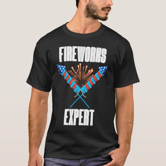 4th of July Fireworks Expert  Event Coordinators T-Shirt (Vorderseite)