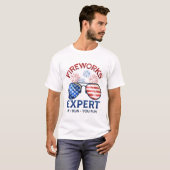 4th of July Fireworks Expert T-Shirt (Vorne ganz)