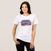 4th of July Fireworks  Tri-Blend Shirt (Vorderseite voll)