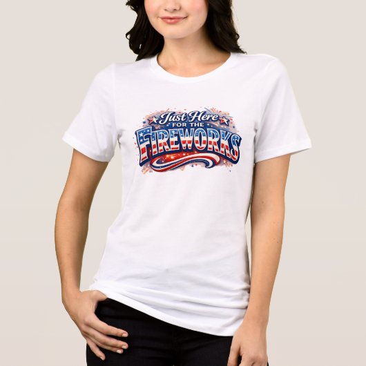 4th of July Fireworks Tri-Blend Shirt (Vorderseite)