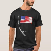 4th Of July Fishing Patirotic Fisherman Military V T-Shirt (Vorderseite)