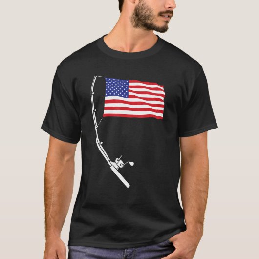 4th Of July Fishing Patirotic Fisherman Military V T-Shirt (Vorderseite)