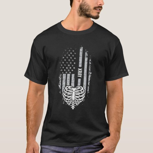 4th of July for a Patriotic X Ray Tech T-Shirt (Vorderseite)