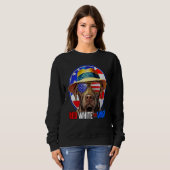 4th of July for Men Dog 4th of July 4th Sweatshirt (Vorne ganz)