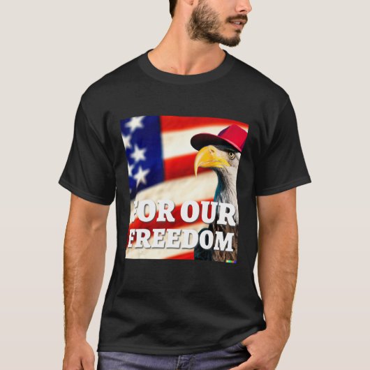 4th of July freedom symbol T-Shirt (Vorderseite)