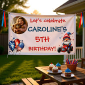 4th Of July Gnome Kid's Birthday  Banner