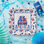 4th Of July Gnomes Pappteller (Party)