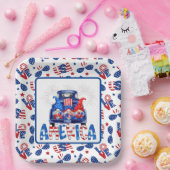 4th Of July Gnomes Pappteller (Party)