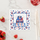 4th Of July Gnomes Serviette (Beispiel)