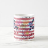 4th of July Happy Birthday America USA 250th Kaffeetasse (Mittel)