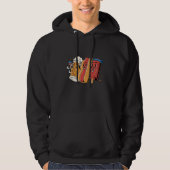 4th Of July Hotdog American Flag Patriotic Vetera Hoodie (Vorderseite)