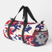 4th of July, Independence day, Camouflage Beige Duffle Bag (Rechte Ecke)