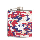 4th of July, Independence day, Camouflage Beige Flachmann (Vorderseite)