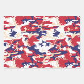 4th of July, Independence day, Camouflage Beige Geschenkpapier Set (Vorderseite)
