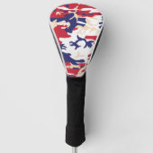 4th of July, Independence day, Camouflage Beige Golf Headcover (Vorderseite)