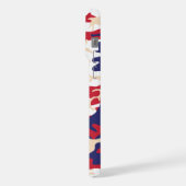 4th of July, Independence day, Camouflage Beige iPhone Hülle (Linke Seite)