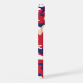 4th of July, Independence day, Camouflage Beige iPhone Hülle (Rechte Seite)