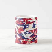 4th of July, Independence day, Camouflage Beige Kaffeetasse (Mittel)