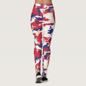 4th of July, Independence day, Camouflage Beige Leggings (Rückseite)
