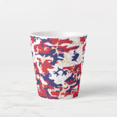 4th of July, Independence day, Camouflage Beige Milchtasse (Vorderseite)