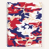 4th of July, Independence day, Camouflage Beige Notizblock (Vorderseite)