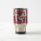 4th of July, Independence day, Camouflage Beige Reisebecher (Mittel)