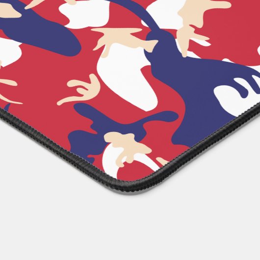 4th of July, Independence day, Camouflage Beige Schreibtischunterlage (Ecke)