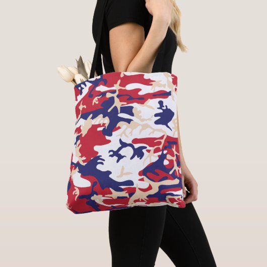 4th of July, Independence day, Camouflage Beige Tasche (Von Nahem)