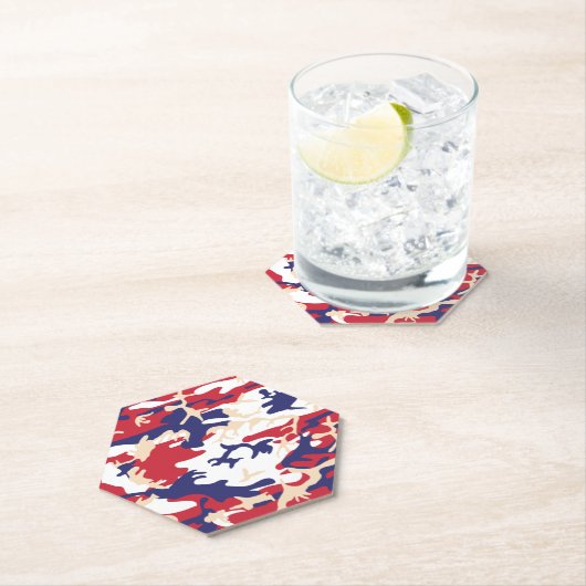 4th of July, Independence day, Camouflage Beige Untersetzer (Vor Ort)