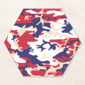 4th of July, Independence day, Camouflage Beige Untersetzer (Vorderseite)