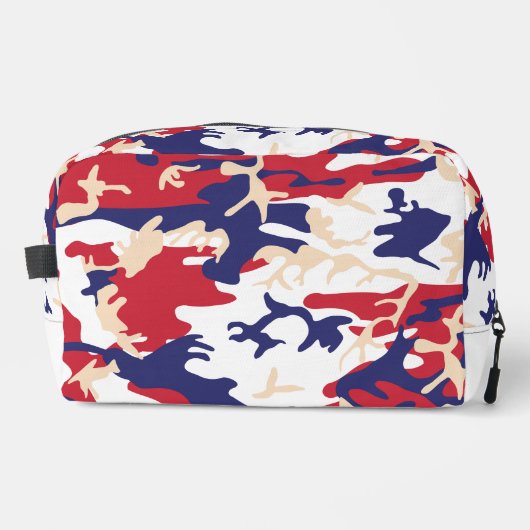 4th of July, Independence day, Camouflage Beige Waschbeutel (Vorderseite)