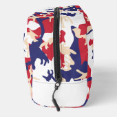 4th of July, Independence day, Camouflage Beige Waschbeutel (Rechts)