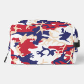 4th of July, Independence day, Camouflage Beige Waschbeutel (Rückseite)