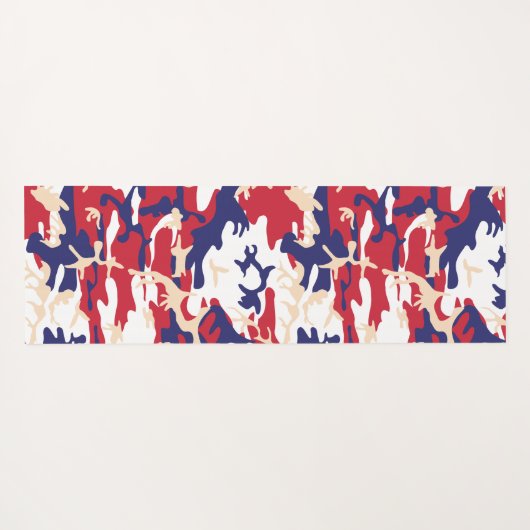 4th of July, Independence day, Camouflage Beige Yogamatte (Rückseite (Horizontal))