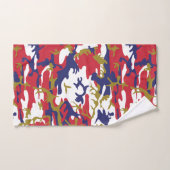 4th of July, Independence day, Camouflage Gold Badhandtuch Set (Handtuch)