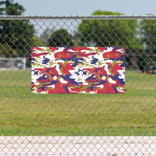 4th of July, Independence day, Camouflage Gold Banner (Insitu)
