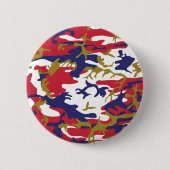 4th of July, Independence day, Camouflage Gold Button (Vorderseite)